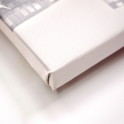 גימור תמונת קנבס - ללא גלריה - השוליים לבנים - הדפסת תמונת קנבס - הצמדת קנבס למסגרת עץ אורן